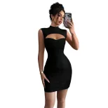 French Style Womens Summer Dress High Waist Bodycon Fit Sweet and Spicy Design Perfect for Casua