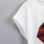 Casual Graphic T Shirt Sexy Lip Print Versatile Style Comfortable Fabric Perfect for Everyday We