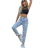 Womens Straight Leg Loose Fit Jeans Versatile Casual Style Perfect for Everyday Wear Ready to Sh