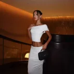 Sexy One Shoulder Crop Top and High Waisted Skirt Set Elegant Design Premium Fabric Perfect for
