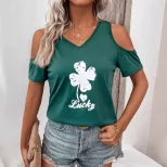 Loose Fit Batwing Sleeve T Shirt Round Neck Off Shoulder Versatile Design Casual Wear for Women