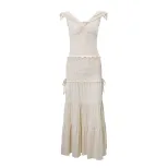 Womens French Style Cropped Tank Top and Ruched Midi Skirt Set Sexy Low Cut Flattering Fit Autum