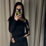 Womens Long Sleeve Slim Fit Top Solid Color Asymmetrical Shoulder Hollow Out Design Spring Fashi