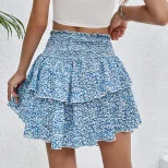 Floral Print A Line Skirt Slim Fit Short Length Summer Style Perfect for Casual Outings Wholesal