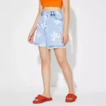 Loose Fit Floral Print Denim Shorts Womens Casual Summer Wear Stylish and Comfortable Wholesale