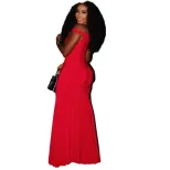 Elegant Solid Color Off Shoulder Midi Dress Fitted Silhouette Dolman Sleeves Versatile for Parti