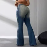 High Waisted Flare Jeans Stretchy Trendy Comfortable Casual Wear for Women Wholesale Available