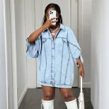 Womens Loose Denim Jacket Sleeveless Casual Street Style Perfect for Spring and Summer Wholesale