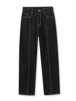Womens Slim Fit Straight Leg Jeans Versatile Denim Trousers Casual Wear for All Seasons Wholesal
