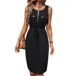 Black Asymmetrical Bodycon Dress Summer Fashion for Women Elegant Casual Wear Wholesale Availabl