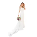 Elegant Mermaid Wedding Dress Deep V Neck Backless Sexy Design Perfect for Weddings and Evening