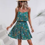 Floral Print Bodycon Dress Sexy Design Sleeveless Comfortable Fabric Perfect for Parties and Nig