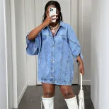 Womens Loose Denim Jacket Sleeveless Casual Street Style Perfect for Spring and Summer Wholesale