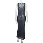 Womens Sheer Mesh Beach Vacation Dress Sexy Elegant Lightweight Perfect for Summer Parties Whole