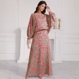Plus Size Floral Dress Set Elegant Design Comfortable Fabric Versatile Style Perfect for Casual