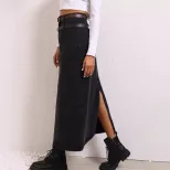 A Line Denim Skirt Comfortable Slim Fit Versatile Casual Wear for Women Wholesale Available