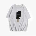 Vintage American Style Printed T Shirt for Women Casual Loose Fit Round Neck Short Sleeve Summer