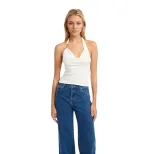 Womens Summer Sleeveless Halter Neck T Shirt Unique Design Trendy Style Comfortable Fit Wholesal