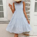 Loose Fit Vacation Style Dress for Women Elegant Design Comfortable Fabric Versatile for Summer