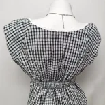 Plaid Short Sleeve T Shirt for Women Casual Summer Style Comfortable Cotton Fabric Wholesale Ava