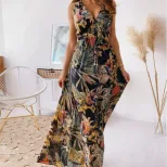 Floral Backless Tie Back Dress Summer Style Lightweight Fabric Elegant Fit Wholesale Available