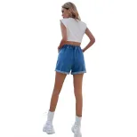 High Waisted Loose Fit Womens Denim Shorts Slimming Casual Style Perfect for Spring and Summer W