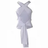 Cross Back Crop Top Minimalist Design Sexy Style Spring Summer Fashion Wholesale Available priva