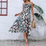Floral Print Maxi Dress Casual Style Elegant Vibes Sleeveless Lightweight Fabric Perfect for Sum