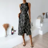 Sleeveless Lace Bodycon Dress Elegant Fit Flowy Design High Quality Fabric Evening Wedding Forma