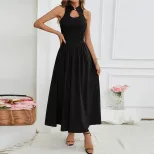 Summer Womens Dress Sexy Sleeveless High Neck Chinese Style Elegant Design Perfect for Parties a