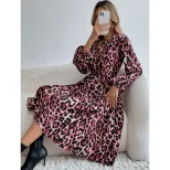 Casual Floral Long Sleeve Dress Sexy Fit Versatile Style Trendy Design Perfect for Daily Wear Wh