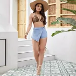 Womens Slim Fit Denim Shorts Comfortable Stylish Casual Perfect for Summer Outings Wholesale Ava