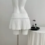 Lace Mini Skirt Low Waist A Line Design Elegant Style Perfect for Parties and Casual Wear Ready