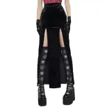 Womens Street Style Rock Inspired Split Hem Skirt Sexy Design Halloween Theme Autumn Winter Coll