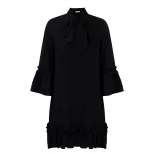 Plus Size Casual Dress Loose Fit Ruffle Sleeve Solid Color Perfect for Summer Outings Wholesale