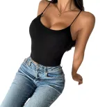 Womens Fashionable Minimalist Sexy Cami Top Versatile Casual Spring Summer Wholesale Available