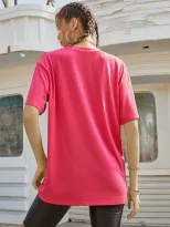 Fashionable Womens Short Sleeve T Shirt Round Neck Printed Design Casual Style Spring Summer Col