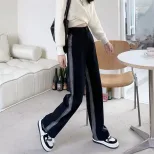 欧洲站牛仔裤女2023春季新款韩版学生百搭宽松高腰显瘦阔腿直筒裤