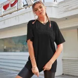 Casual Loose Fit T Shirt Comfortable Trendy Letter Print Everyday Wear Wholesale Available