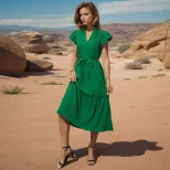 Summer Womens Dress Mid Length Solid Color Casual Style Perfect for Everyday Wear Wholesale Avai