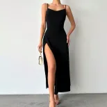 Elegant Womens Midi Dress Sexy Simple Fashionable Sleeveless Spring Summer Collection Wholesale