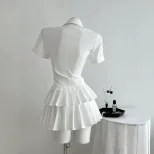 Casual Pleated Dress Summer Style Versatile Design Lightweight Fabric Womens Fashion Ready to Sh