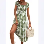 Off Shoulder Dress Casual Vacation Style Elegant Design Perfect for Summer Events Wholesale Avai