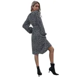 Floral Maxi Dress Casual Elegant Slim Fit Autumn Collection for Women Wholesale Available OEM OD
