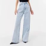 High Waisted Casual Straight Leg Wide Leg Jeans European and American Style Womens Fashion Whole