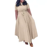 Plus Size Womens Dress Stylish Summer Design Tie Detail African and European Inspired Perfect fo