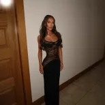 Sexy Lace Trimmed Maxi Dress Spaghetti Straps Flowy Silhouette Elegant Design Perfect for Summer
