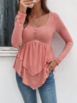 Casual Womens T Shirt Slim Fit Stylish Versatile Spring Summer Collection Wholesale Available