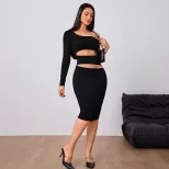 Wine Red One Shoulder Midi Dress Elegant Design Spring Summer Collection Perfect for Parties Who