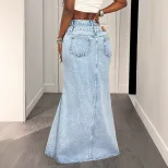 Loose Fit Casual Womens Denim Jeans Versatile Design Comfortable Fabric Trendy Style Ready to Sh